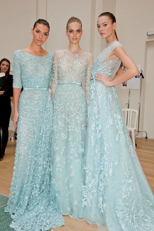 blue wedding dresses