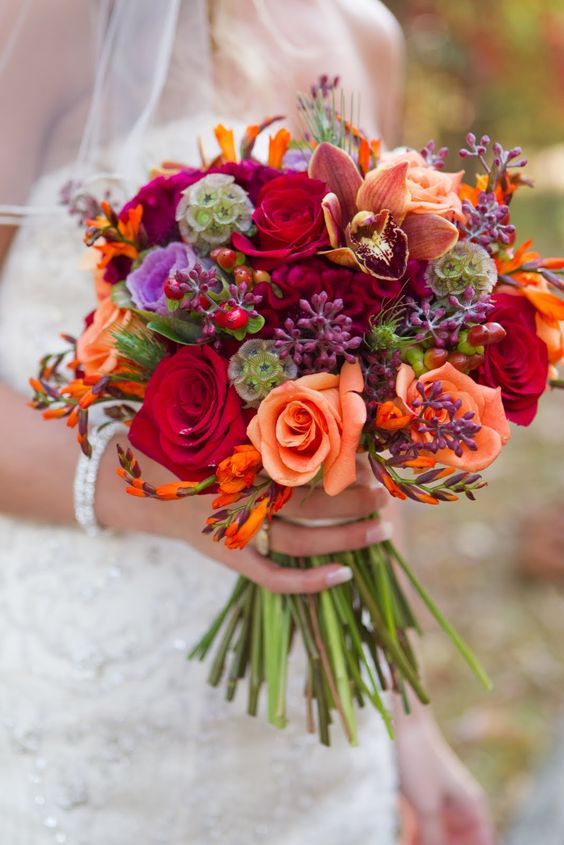 50 Fall Wedding Bouquets for Autumn Brides – Hi Miss Puff