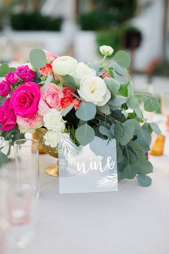 acrylic tile table numbers