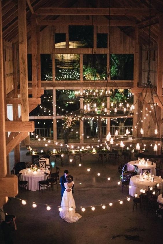 65 Breathtaking String Bistro Lighting Wedding Ideas You