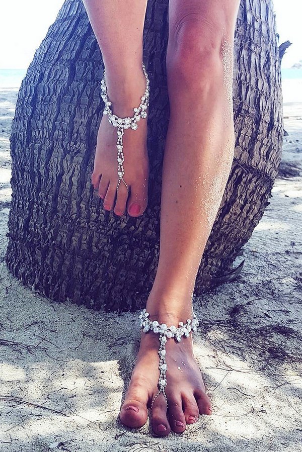 beach wedding shoes nelipotsinsts via instagram