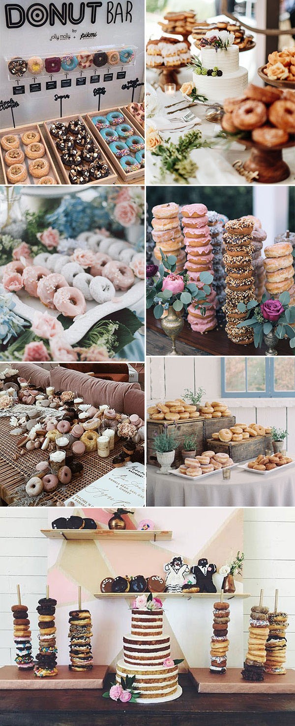 Wedding Trend 2019 Donuts Bar Donuts dessert display