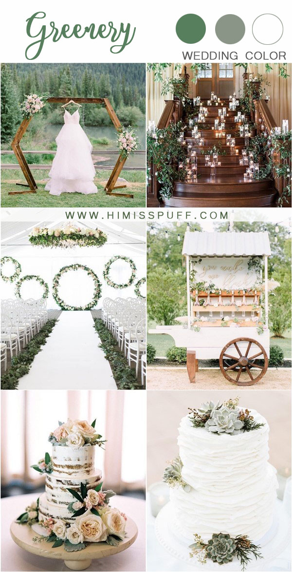 Greenery wedding color ideas and trends