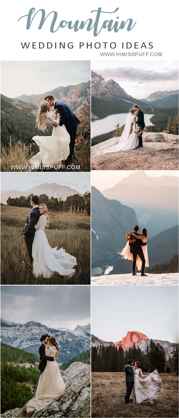 Mountain wedding photo ideas