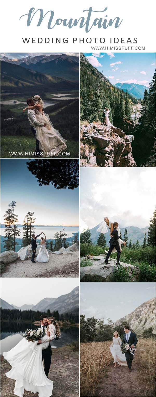 Mountain wedding photo ideas