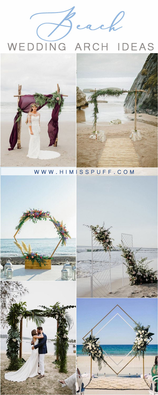 beach wedding ideas - beach wedding arches and backdrops