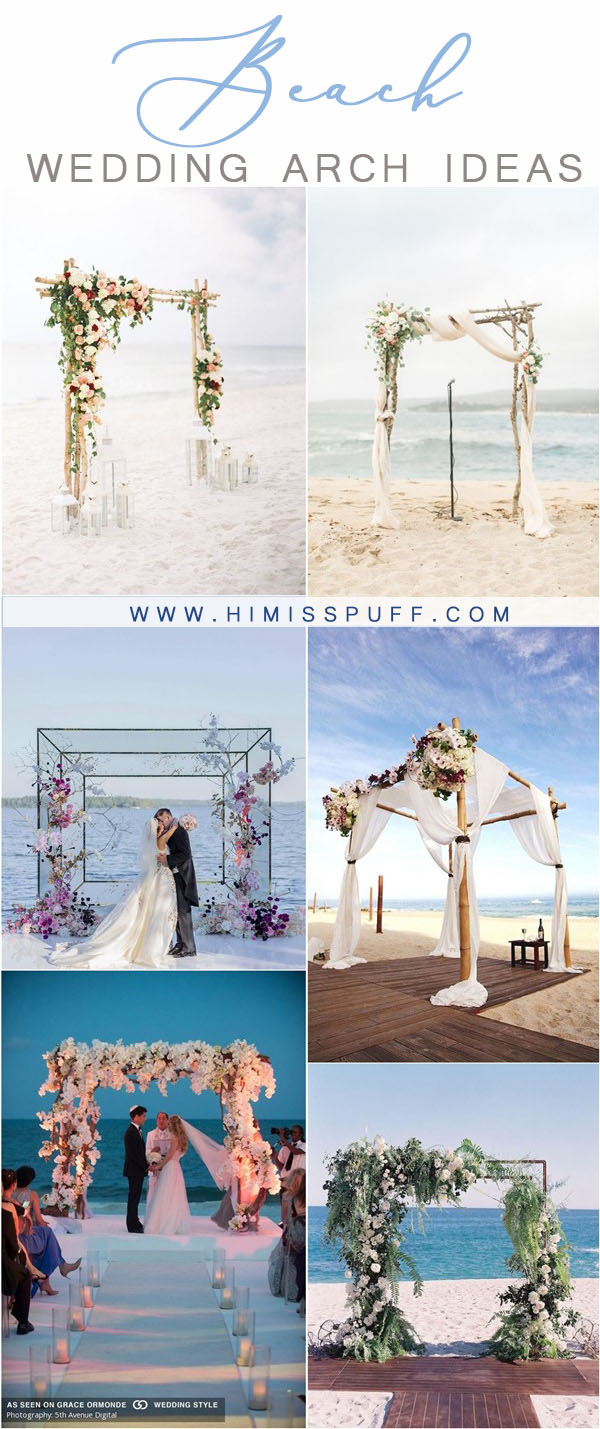 beach wedding ideas - beach wedding arches and backdrops