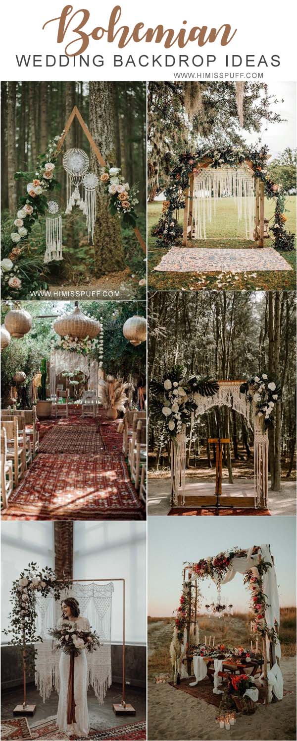 20 Boho Wedding Arches, Altars And ...