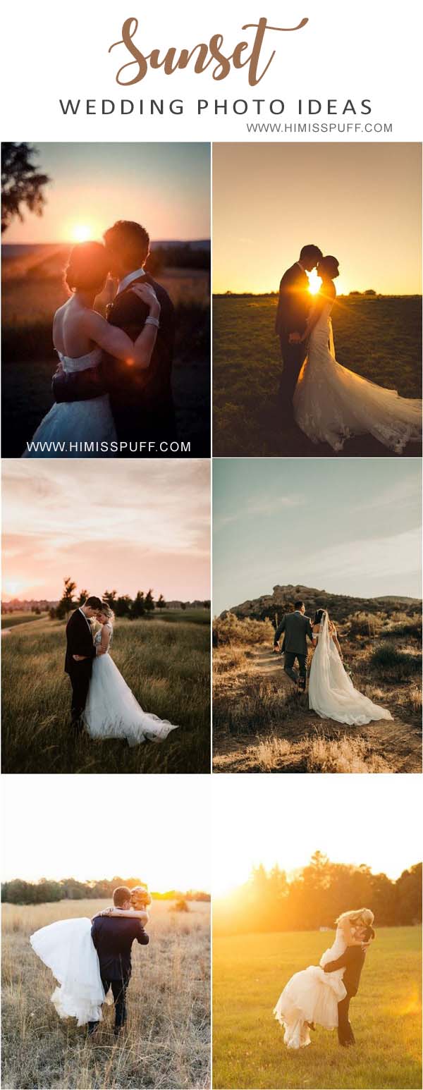 Sunset Wedding Photo Ideas