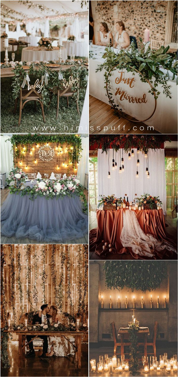 indoor sweetheart wedding table decor ideas