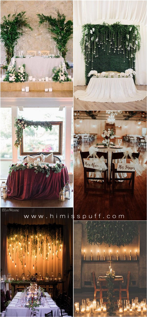 indoor sweetheart wedding table decor ideas