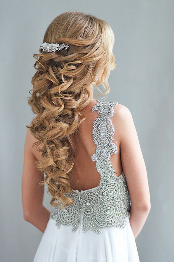 20 Creative Half Up Half Down Wedding Hairstyles – Hi Miss 