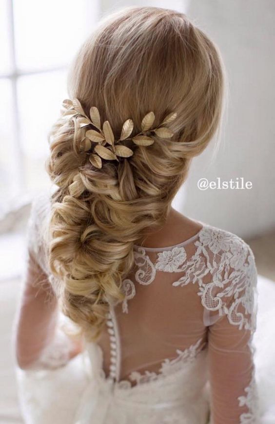 Elstile long wedding hairstyle
