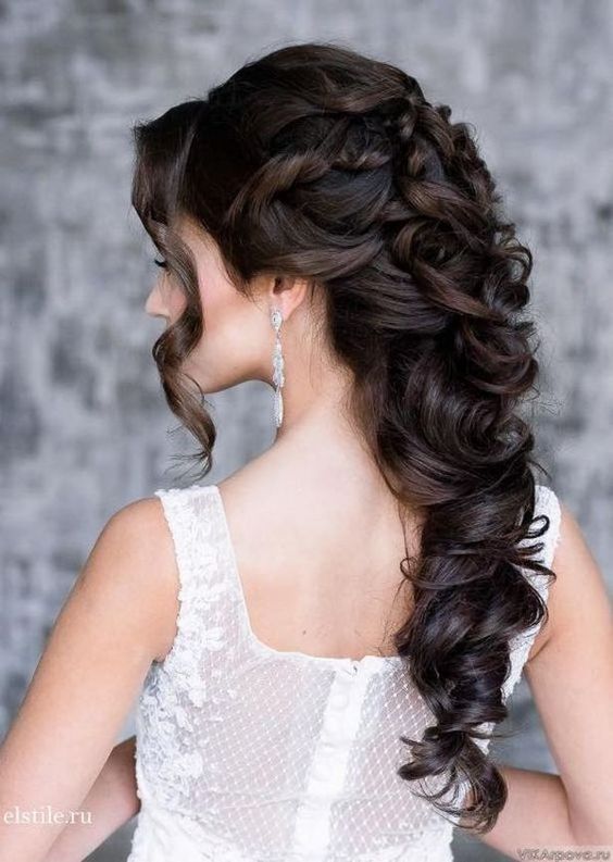 Elstile wedding hairstyle for long hair