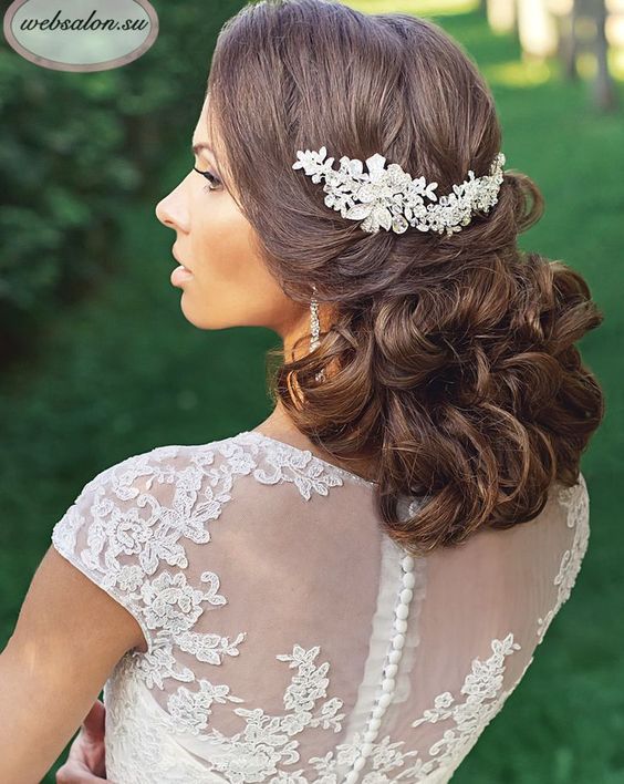 Gorgeous wedding updo hairstyle; Featured Websalon Weddings