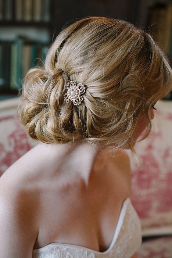 Wedding hairstyle idea via Millie B Photography