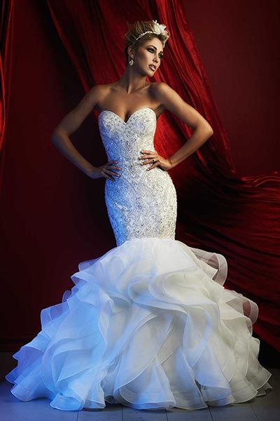 mermaid Wedding gown by Allure Couture