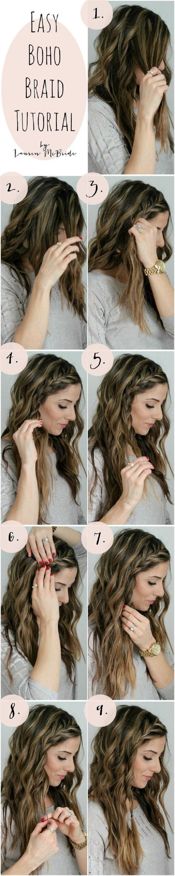 Pretty Braided Crown Hairstyle Tutorial and ideas