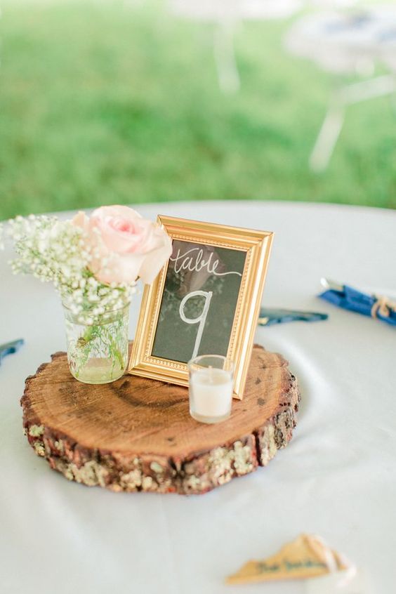 DIY Style Farm Wedding Centerpiece