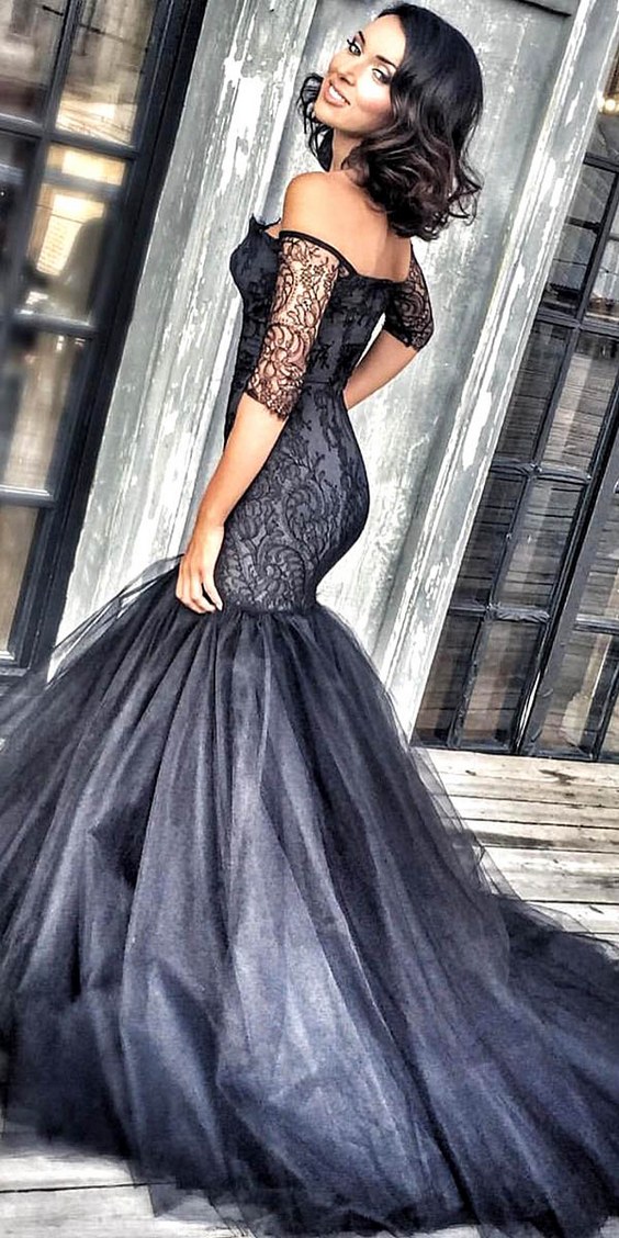 50 Beautiful Black Wedding Dresses You Will Love Page 6