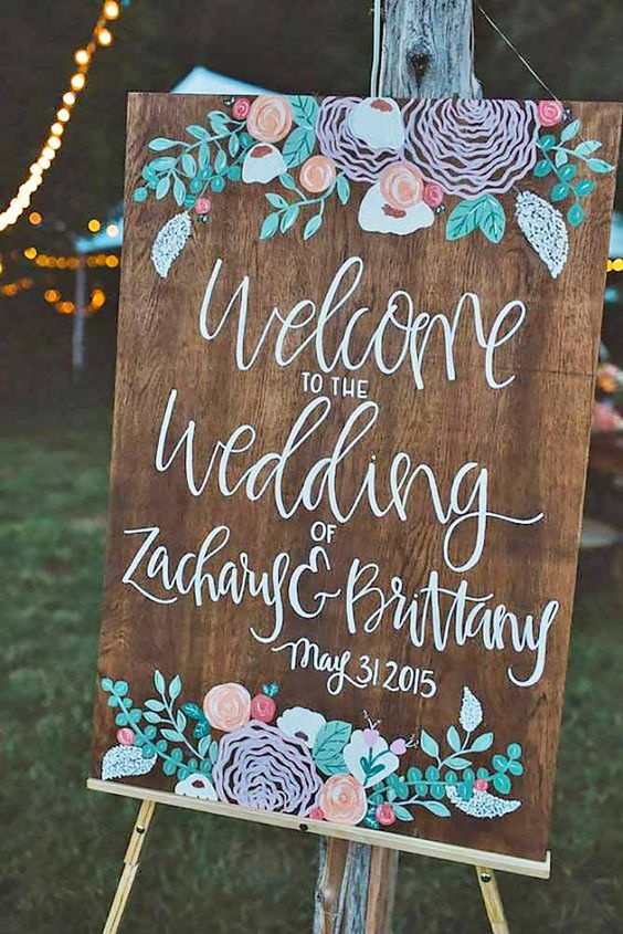 Popular Rustic Wedding Signs Ideas