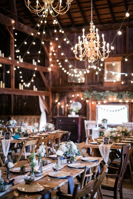 100 Stunning Rustic Indoor Barn Wedding Reception Ideas