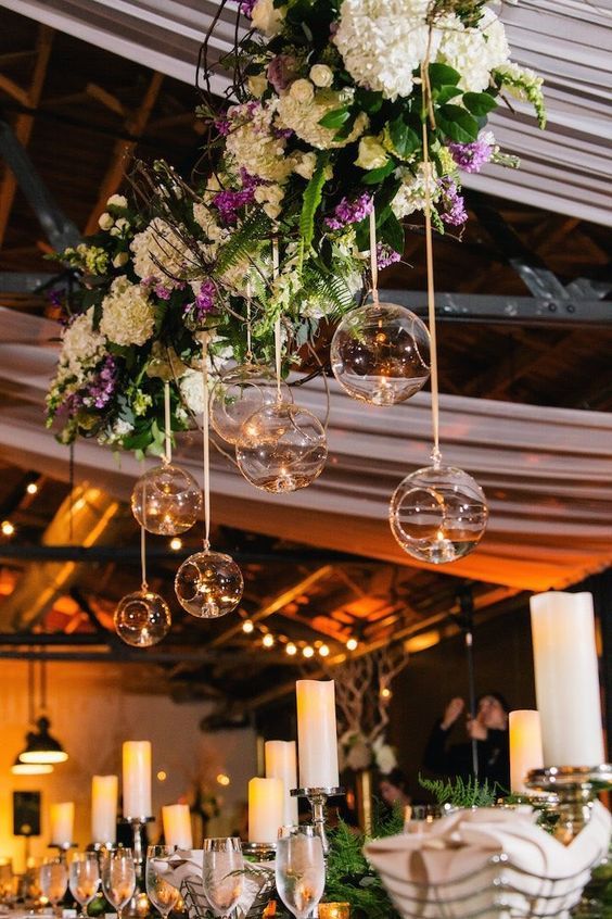 Magical wedding reception decor