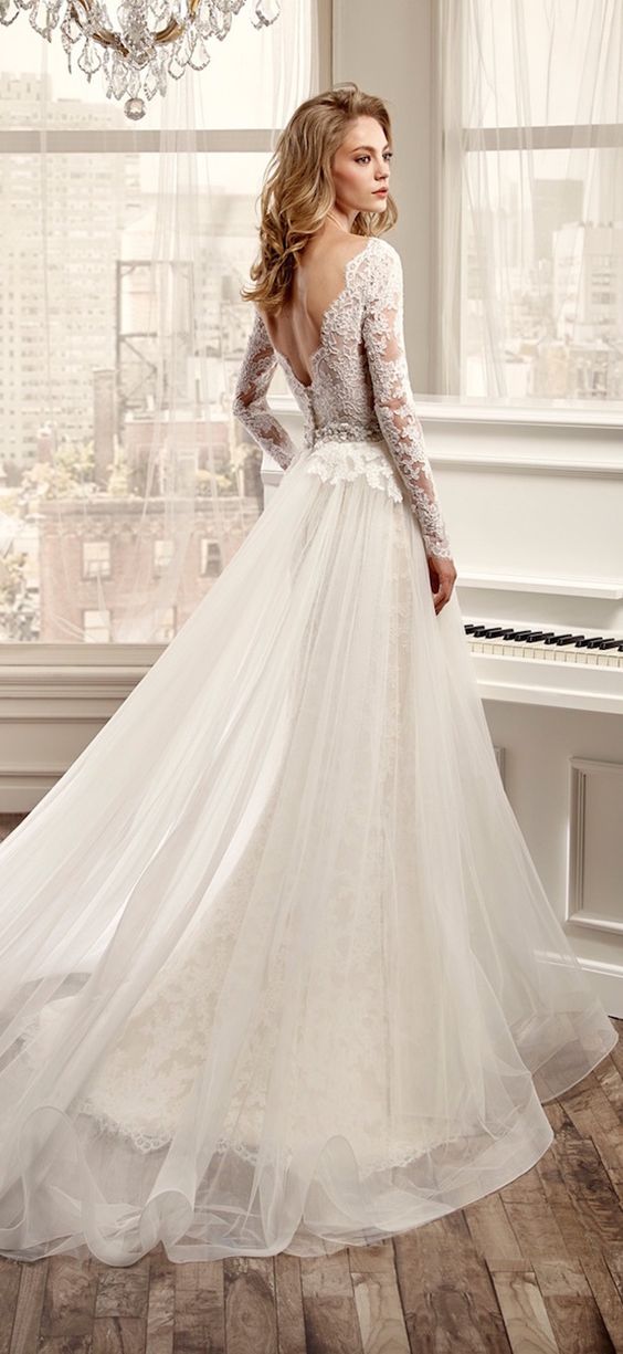 Nicole Spose 2016 Wedding Dress with Long Sleeves