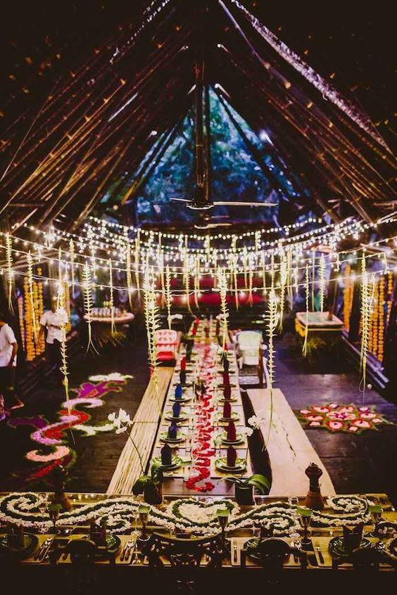 Romantic wedding reception idea