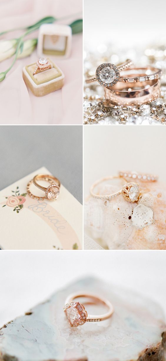 Rose Gold engagement rings