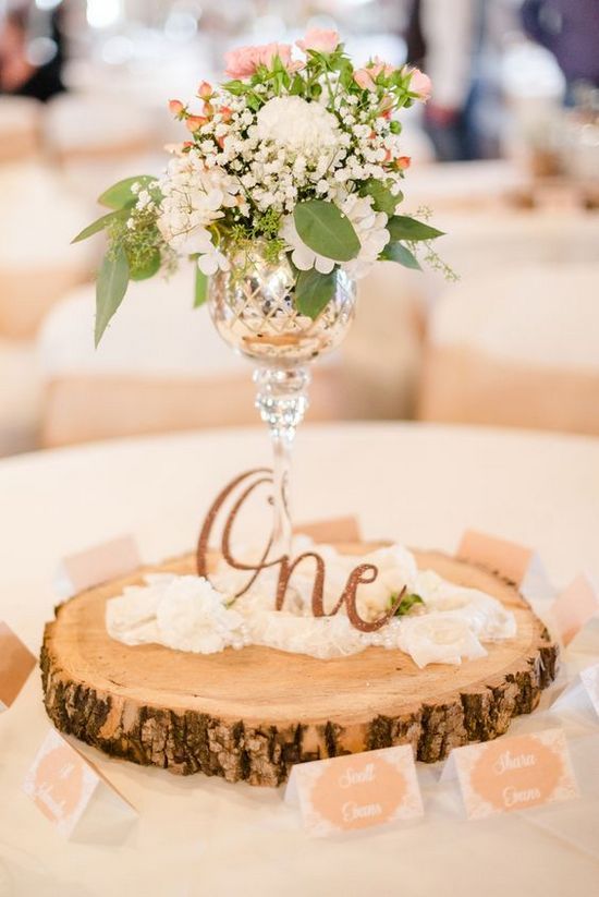Rustic Centerpiece with Wood Detail