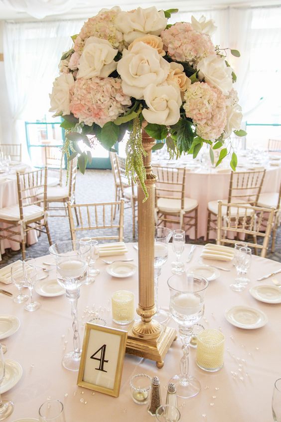 Tall wedding centerpiece ~ Your Lovely Wedding Photography
