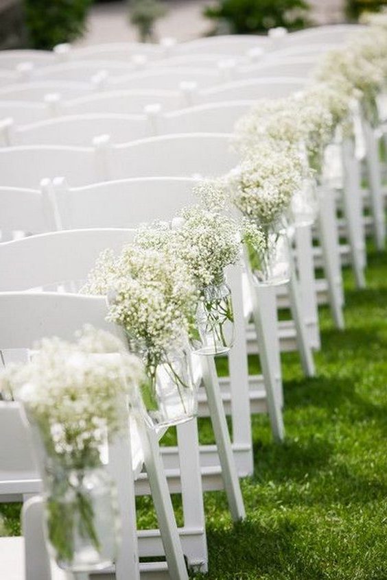 baby’s breath aisle markers