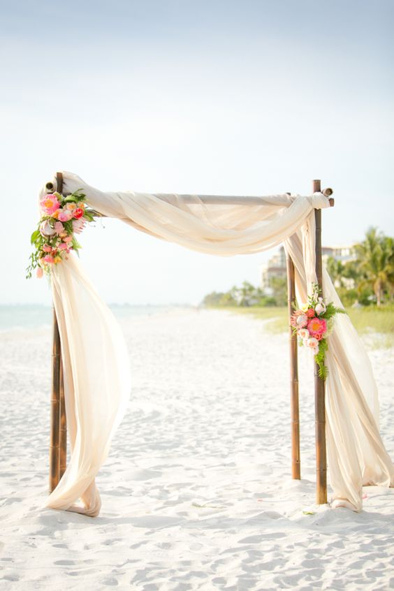 beautiful beach wedding arch inspiration