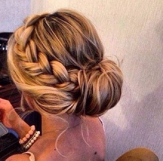 braided wedding updo hairstyle