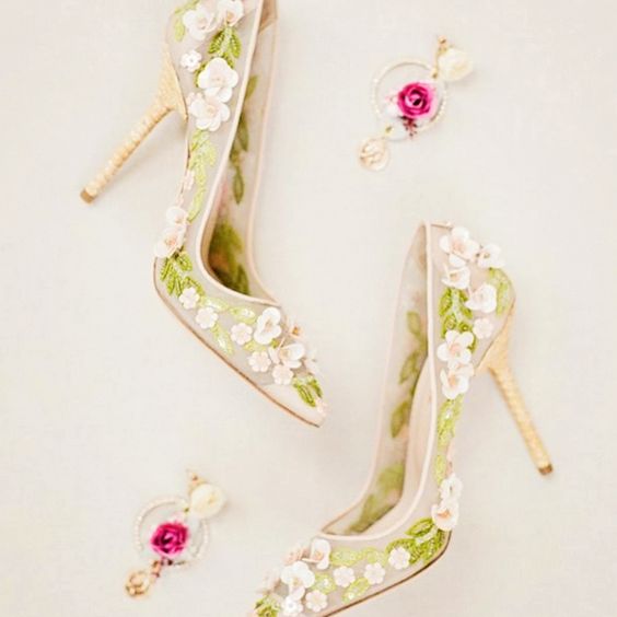 floral Wedding Shoes
