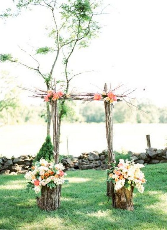 very simple arch for your ceremony