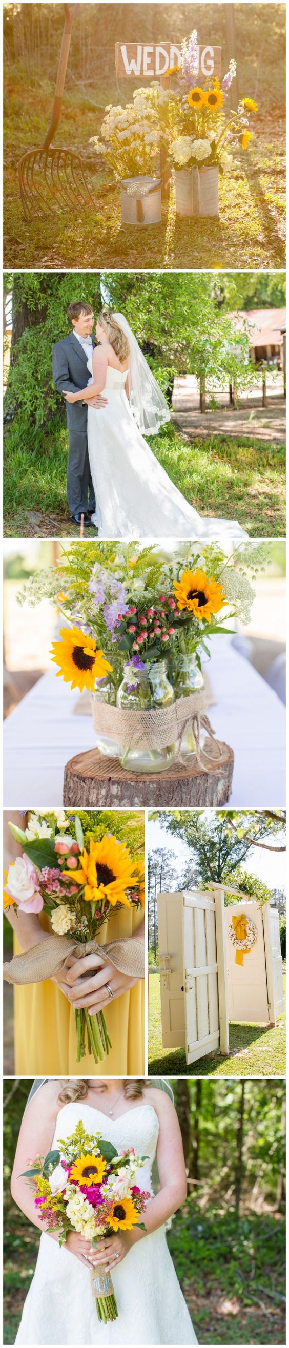 Country Yellow Sunflower Wedding Ideas