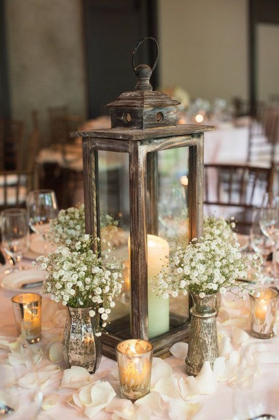 Floral Lantern Wedding Centerpieces