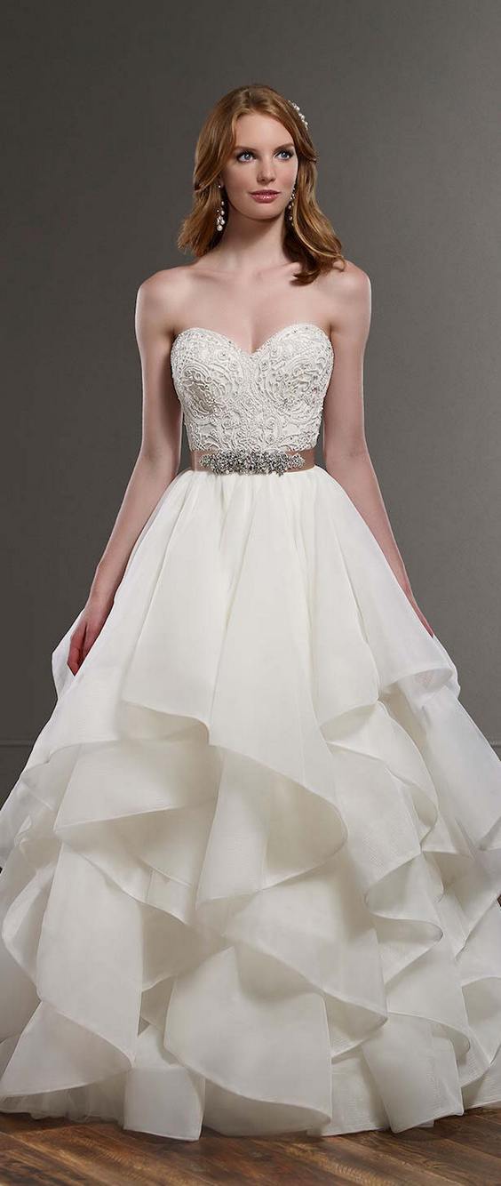 Martina Liana Spring 2016 Sweetheart Ball Gown Wedding Dress