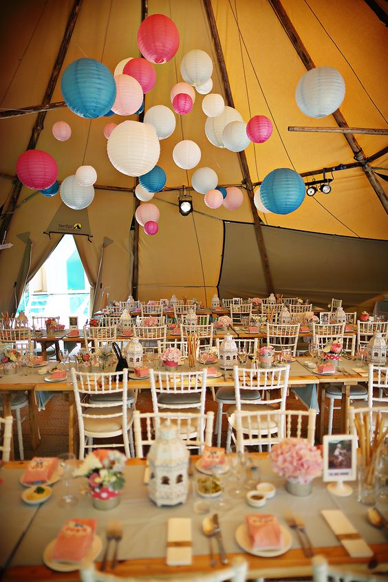 Paper Lanterns wedding decor