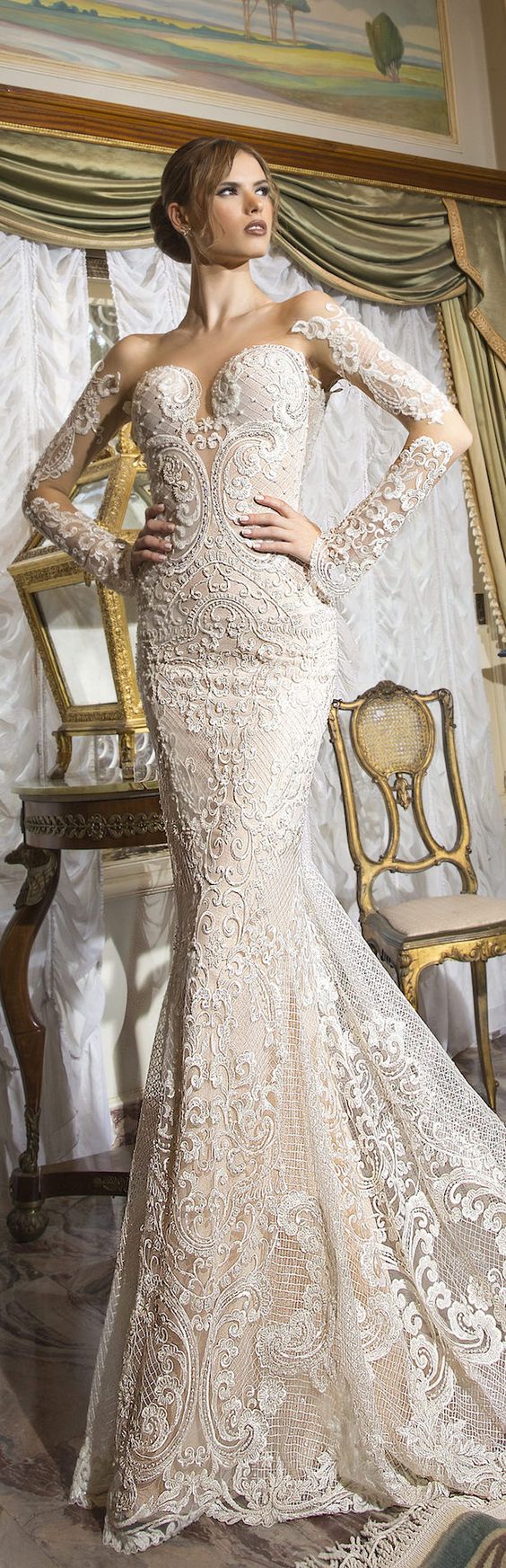 Shabi & Israel Haute Couture 2016 Vintage Lace Wedding Dress