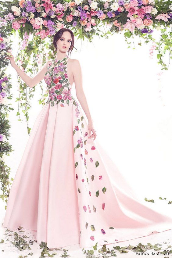 fadwa baalbaki spring 2016 couture jewel neck ball gown
