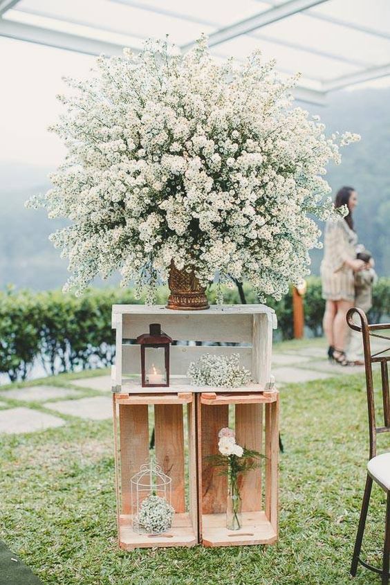 outdoor lantern wedding flower decor ideas