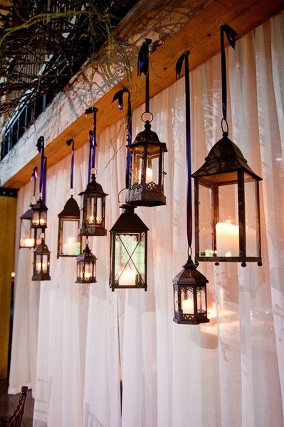 rustic vintage hanging lanterns ideas