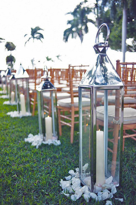 rustic wedding lanterns paper antler