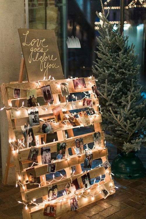 rustic wedding photos and wooden pallet bridal show ideas