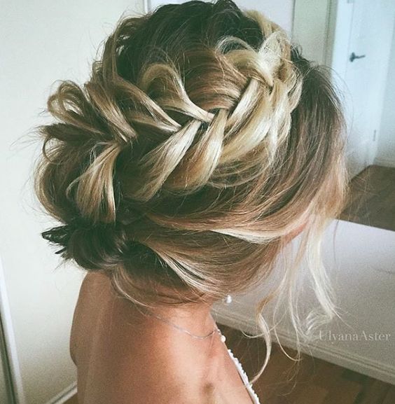 wedding braided hairstyle