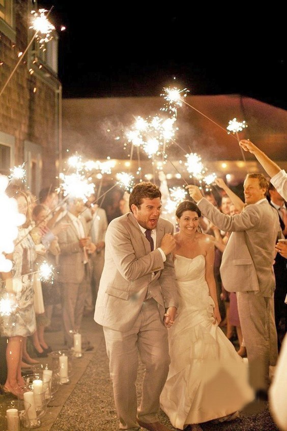 wedding sparklers sparkler send off wedding ideas 40