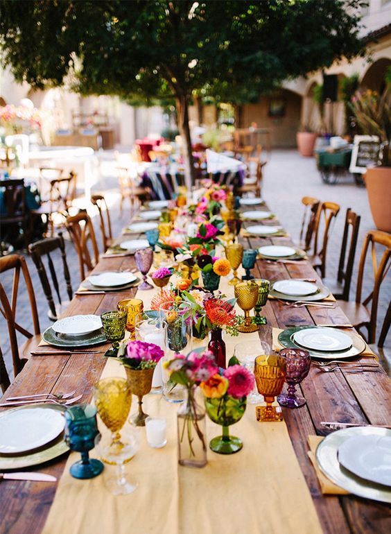 Colorful Mexican Fiesta Wedding Table